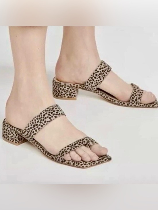 Stuart Weitzman Shoes - Stuart Weitzman Maisie 35 Slide Sandals Leopard Print Size 6
